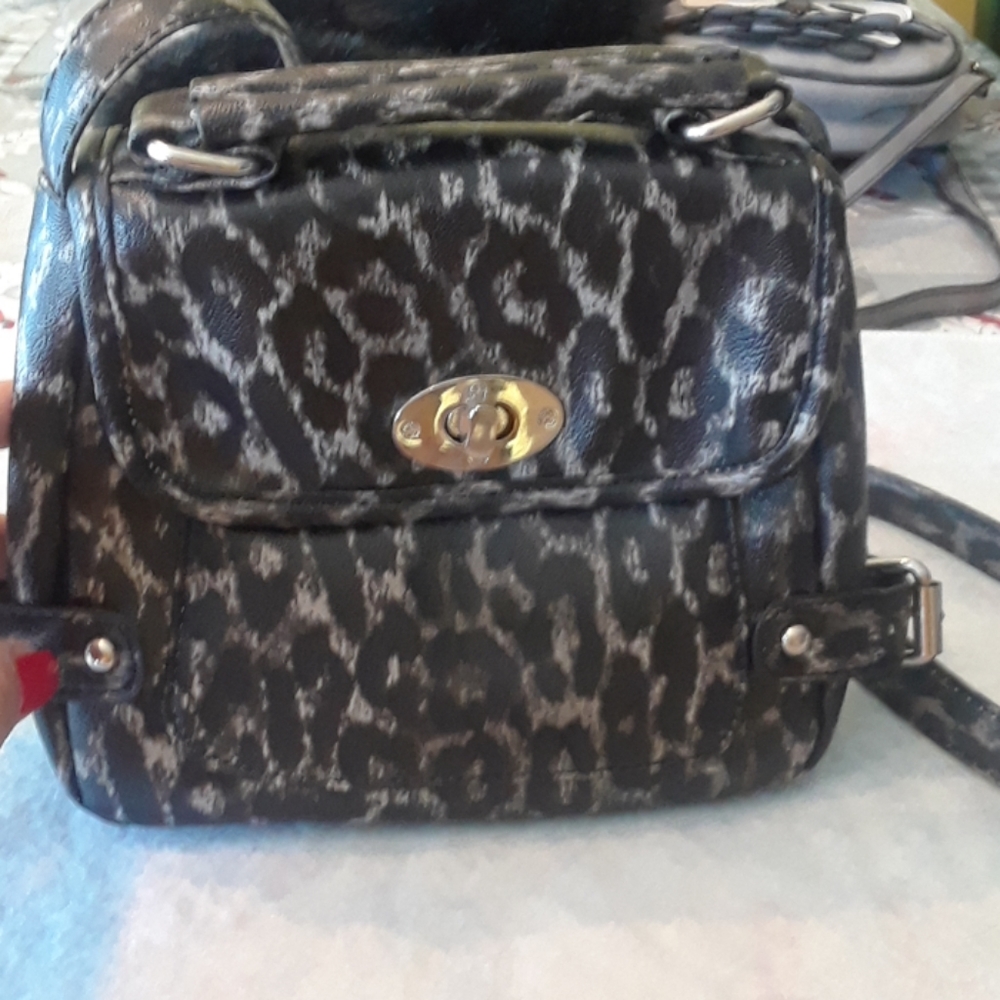 ***Cesca animal print crossbody bag